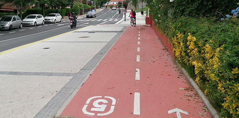 Red ciclista de Aiete