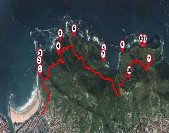 Uliako geoibilbideko mapa