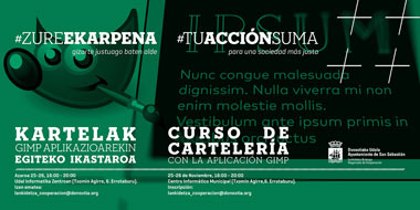 'Curso de cartelería con la aplicación Gimp.' irudia