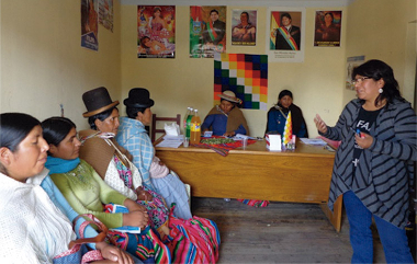 Emakume nekazari indigenak ahalduntzea. Bolivia. 2017 img