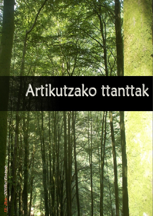 Portada Artikutzako ttanttak