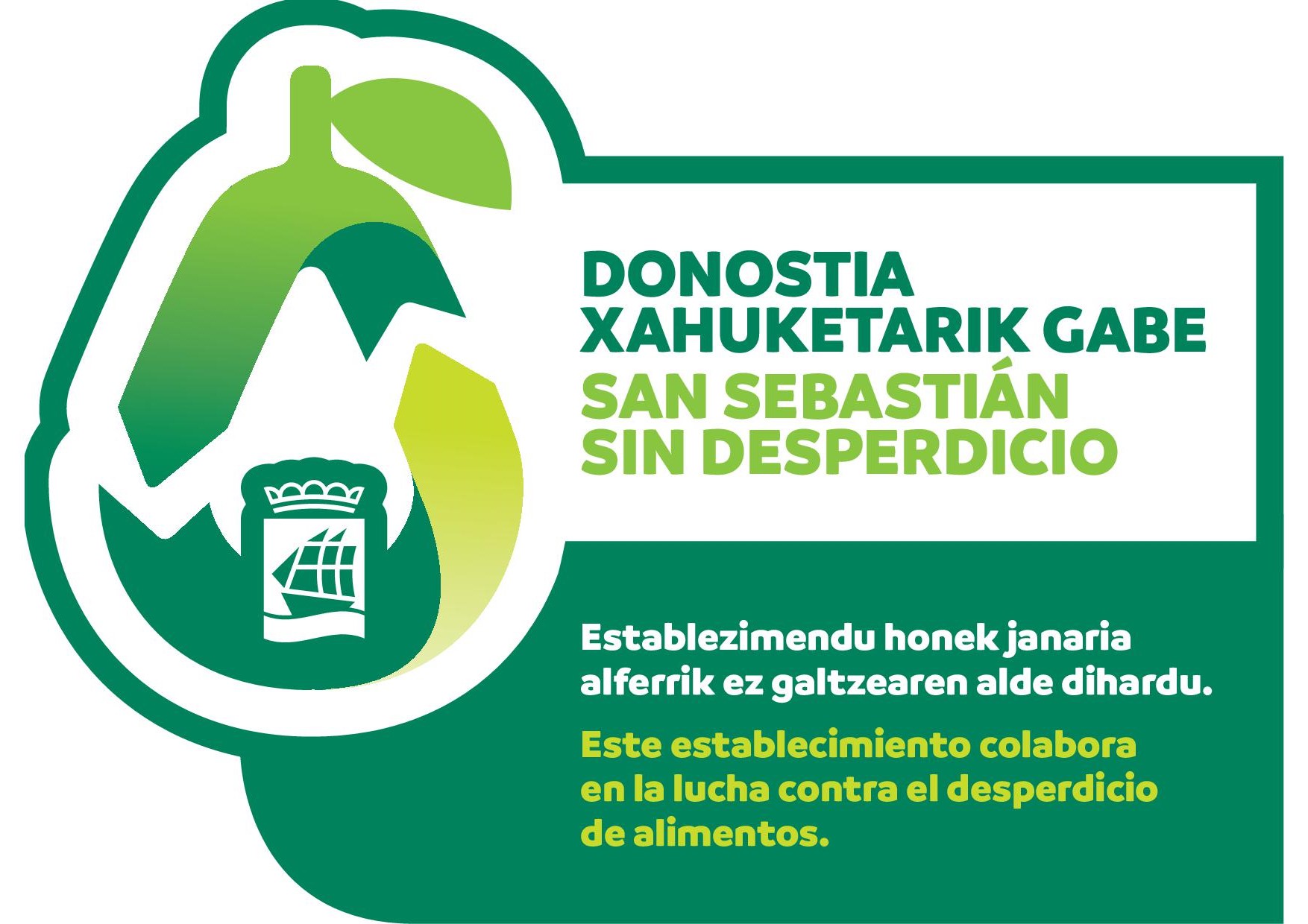 Donostia xahuketarik gabe - San sebastián sin desperdicio