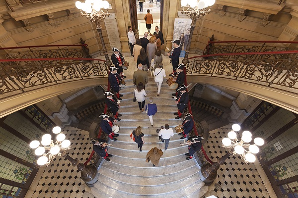 Donostiako Udalaren Txistulari Banda udaletxean