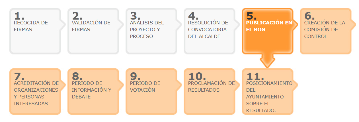 Cronograma de la consulta
