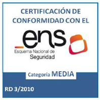 certificación de conformidad con el ens (Esquema Nacional de Seguridad). Categoría MEDIA. RD 3/2010 - PDF esteka